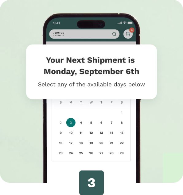 Schedule your deliveries on a calendar