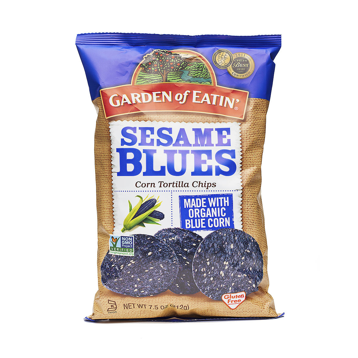 7.5 oz Sesame Blues Tortilla Chips by Garden of Eatin' Thrive Market