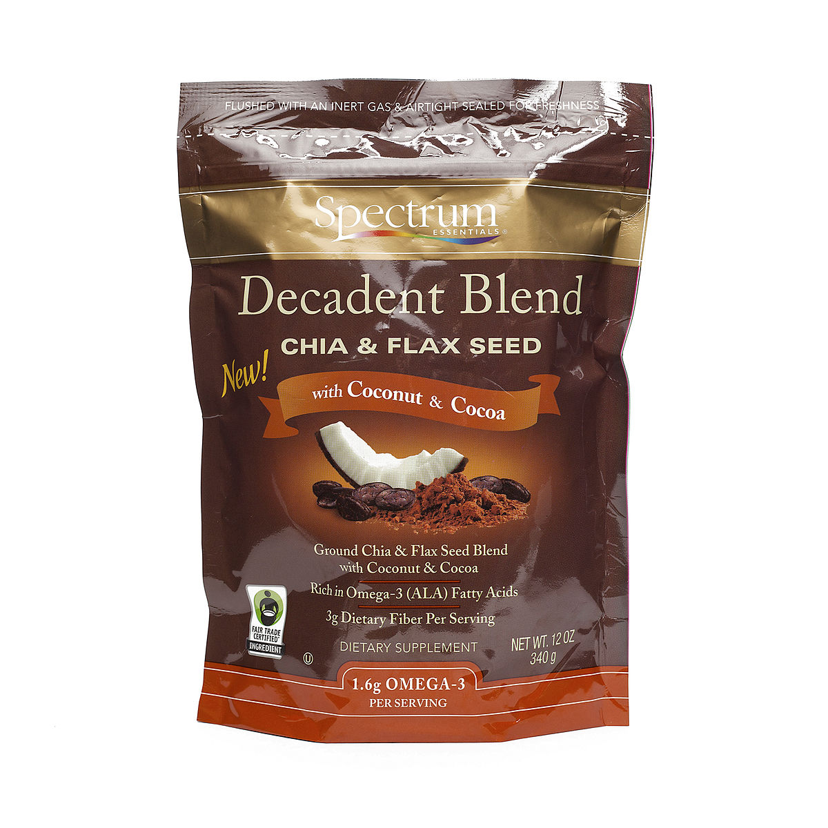 Spectrum Essentials Decadent Blend Chia and Flax Seed Coconut and