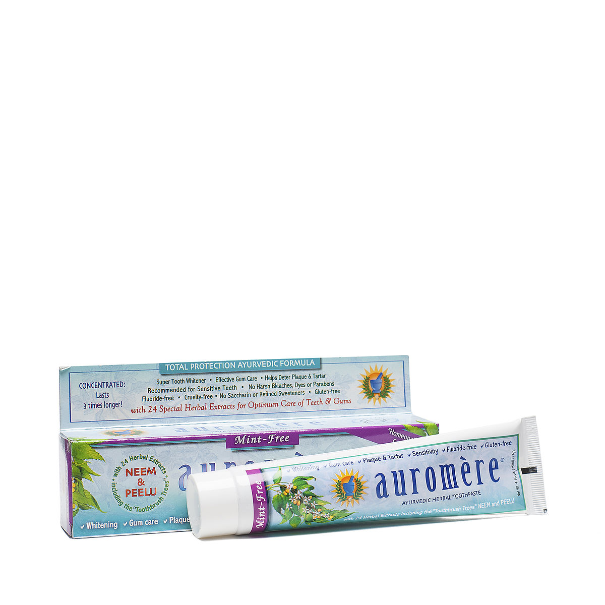 MintFree Toothpaste by Auromere Ayurvedic Products Thrive Market