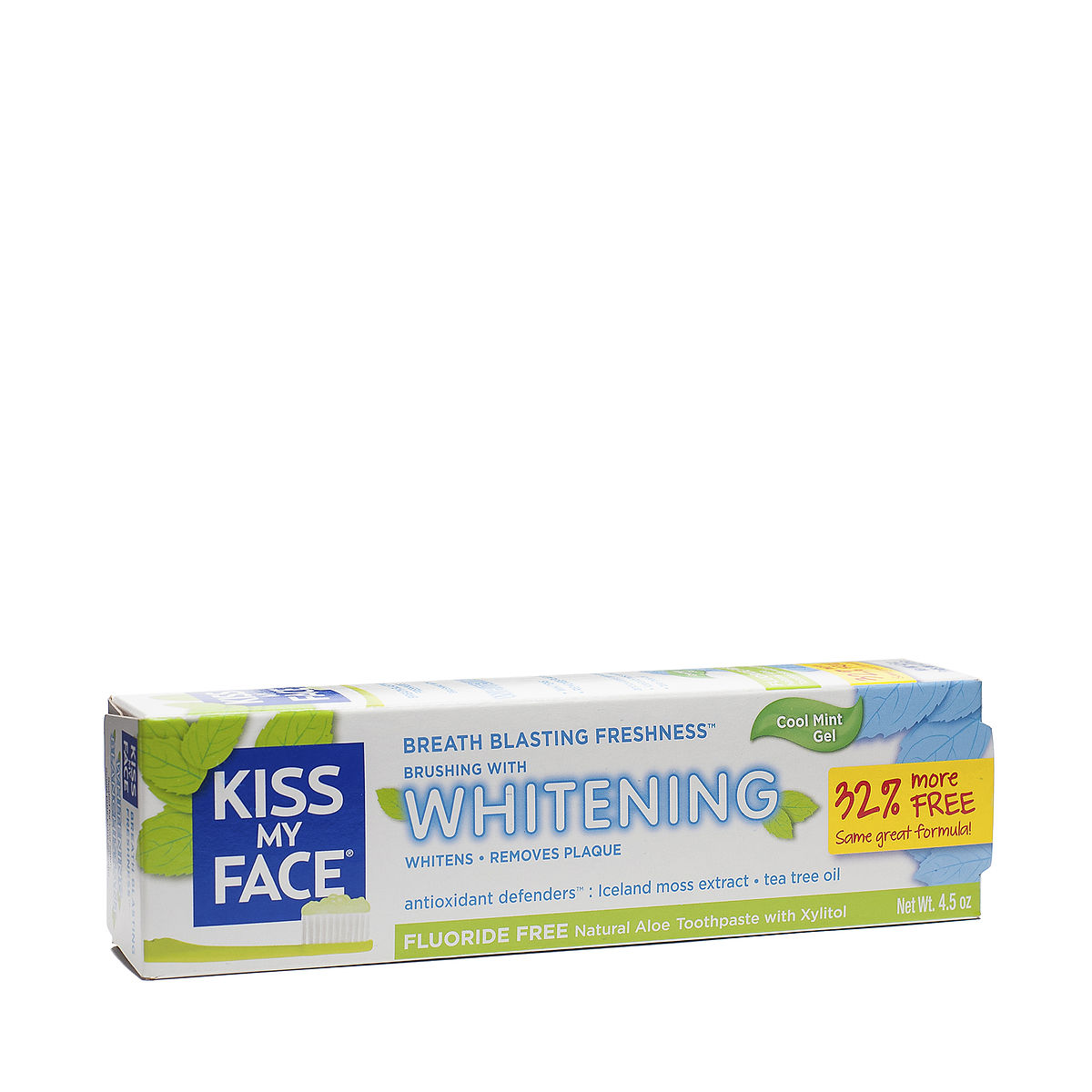 Kiss My Face Fluoride Free Whitening Gel Toothpaste Thrive Market