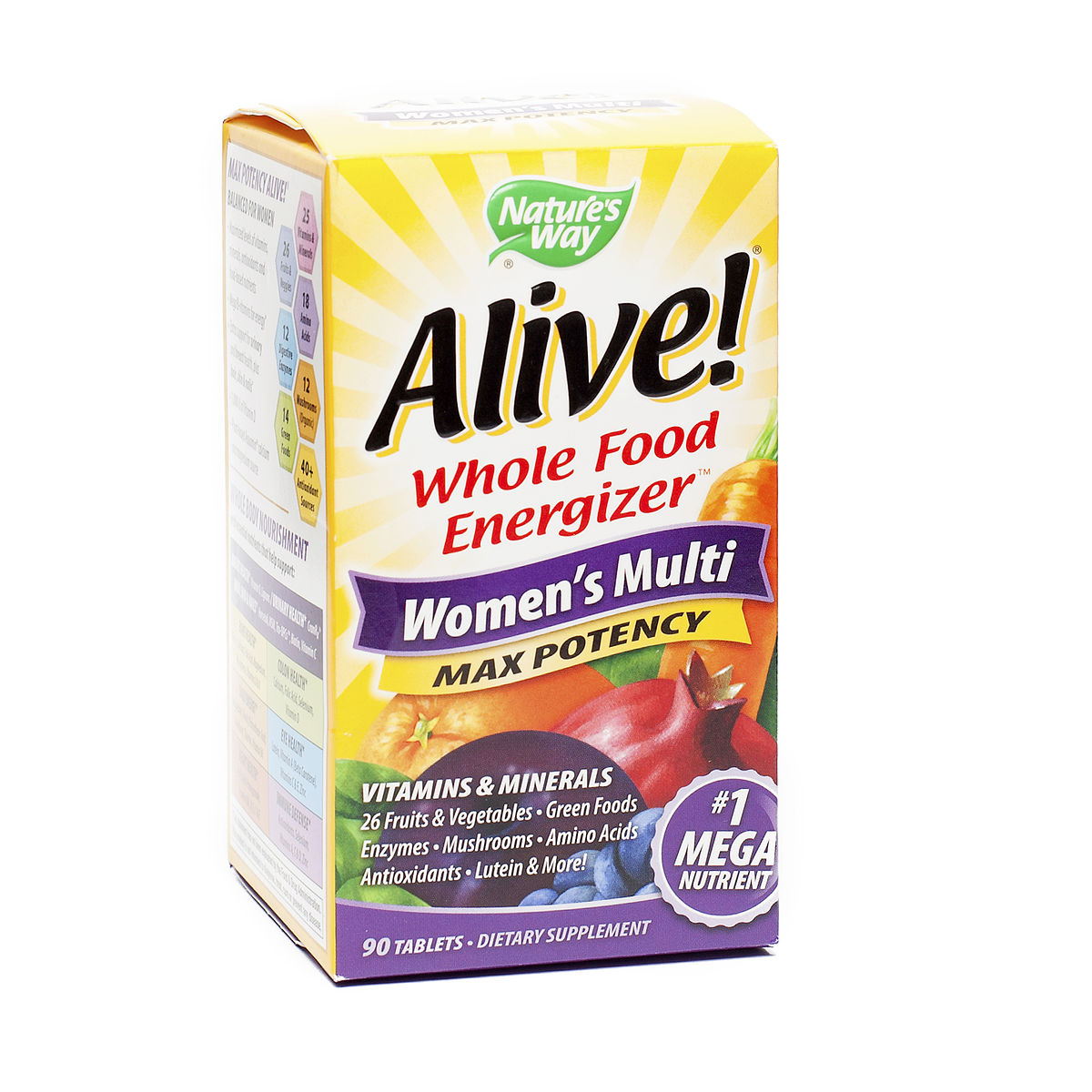 Nature S Way Alive Max Potency Multivitamin Ingredients Nature S Way Alive Max Potency Multivitamin Ingredients