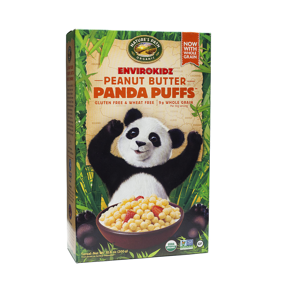 Peanut Butter Panda Puffs Cereal, Organic by EnviroKidz Thrive Market
