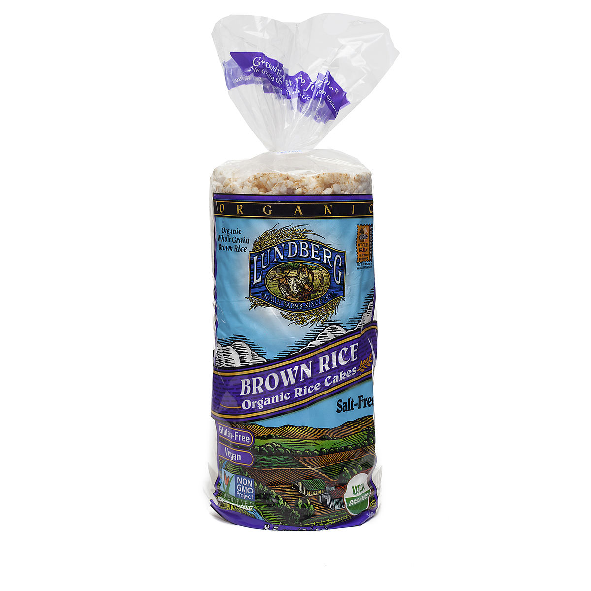 Lundberg Farms Organic Brown Rice Cakes Salt Free Thrive Market