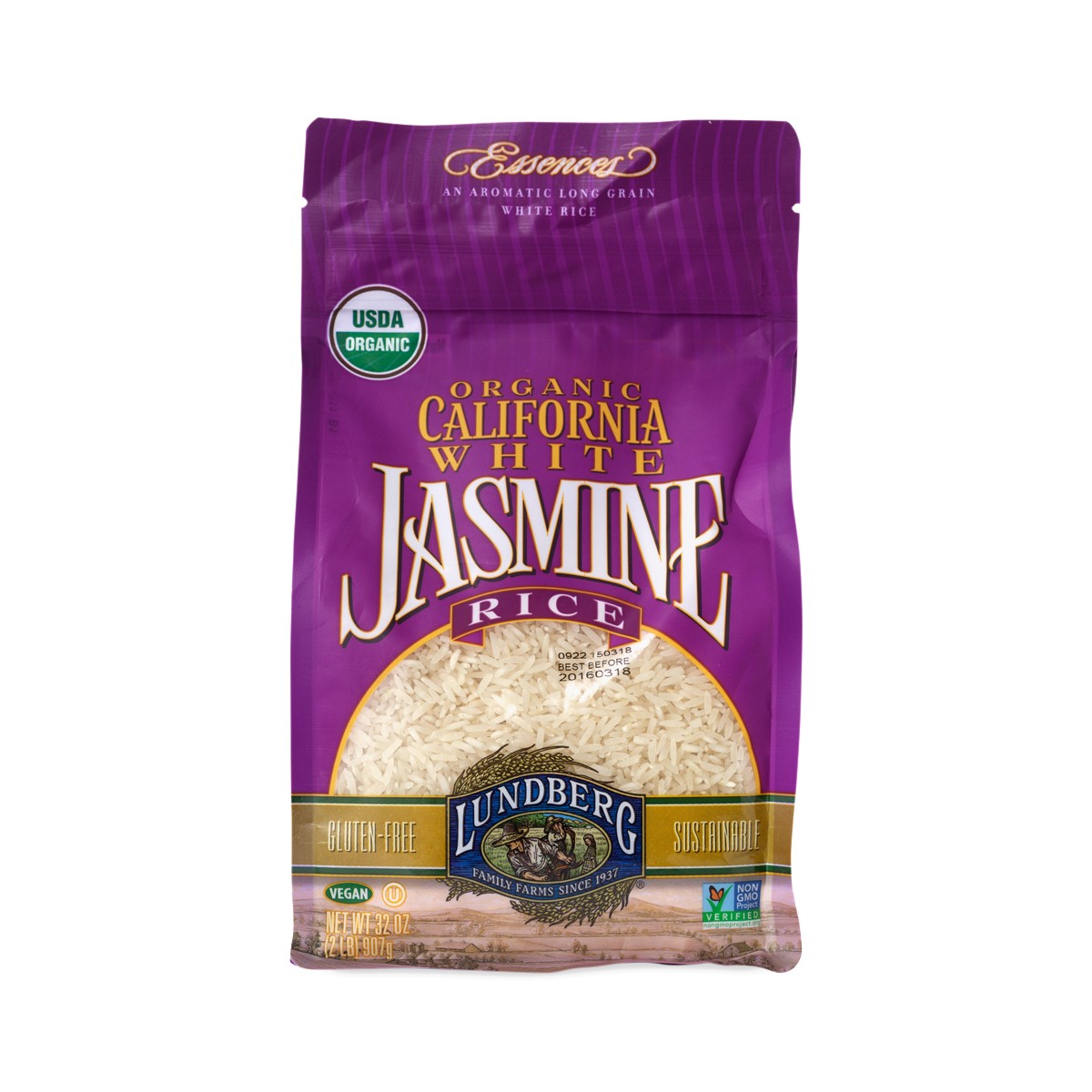 Organic California White Jasmine Rice by Lundberg Farms Thrive Market