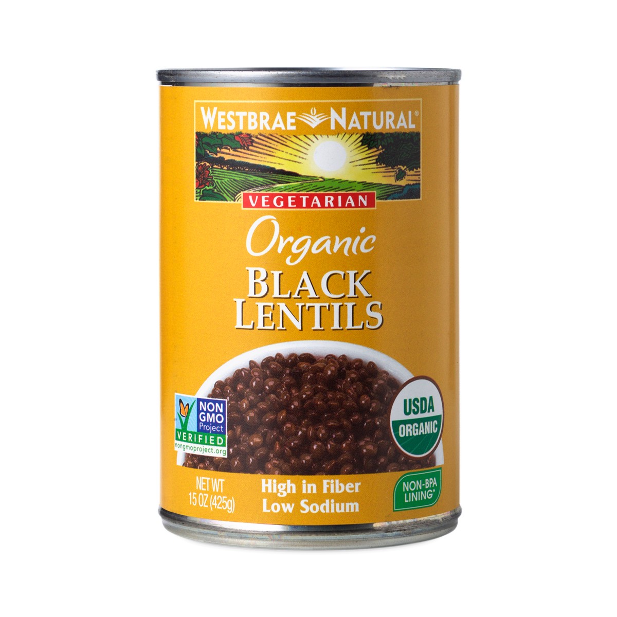 15 oz Vegetarian Organic Black Lentils Thrive Market