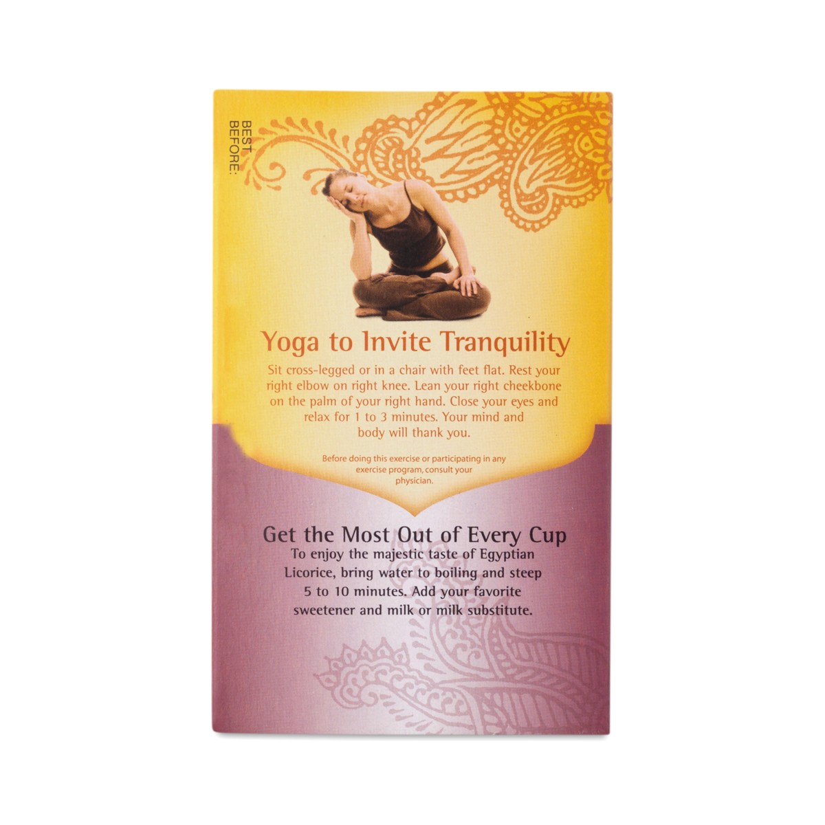 Egyptian Licorice Tea by Yogi Tea Thrive Market