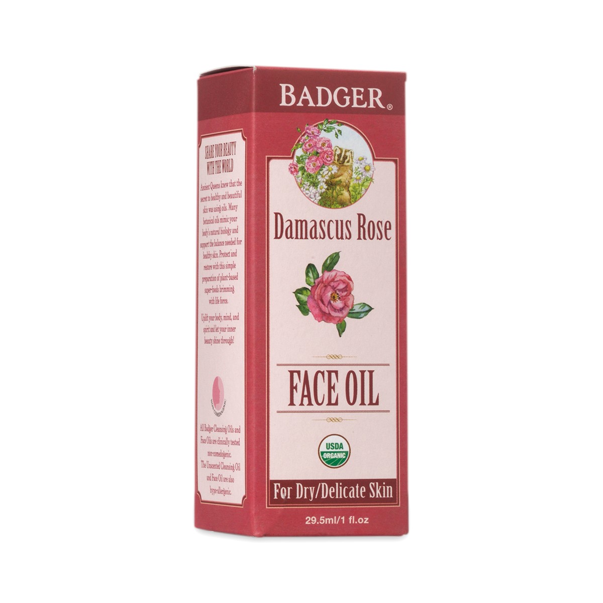 Damascus Rose Face Oil by Badger Thrive Market