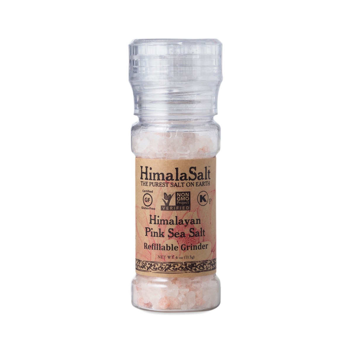 Himalasalt Himalayan Pink Sea Salt in Refillable Grinder Thrive Market