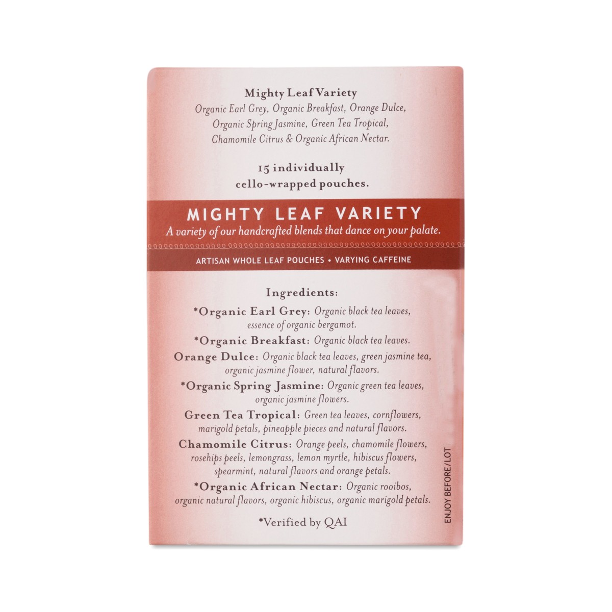 Variety Tea Sampler by Mighty Leaf Thrive Market