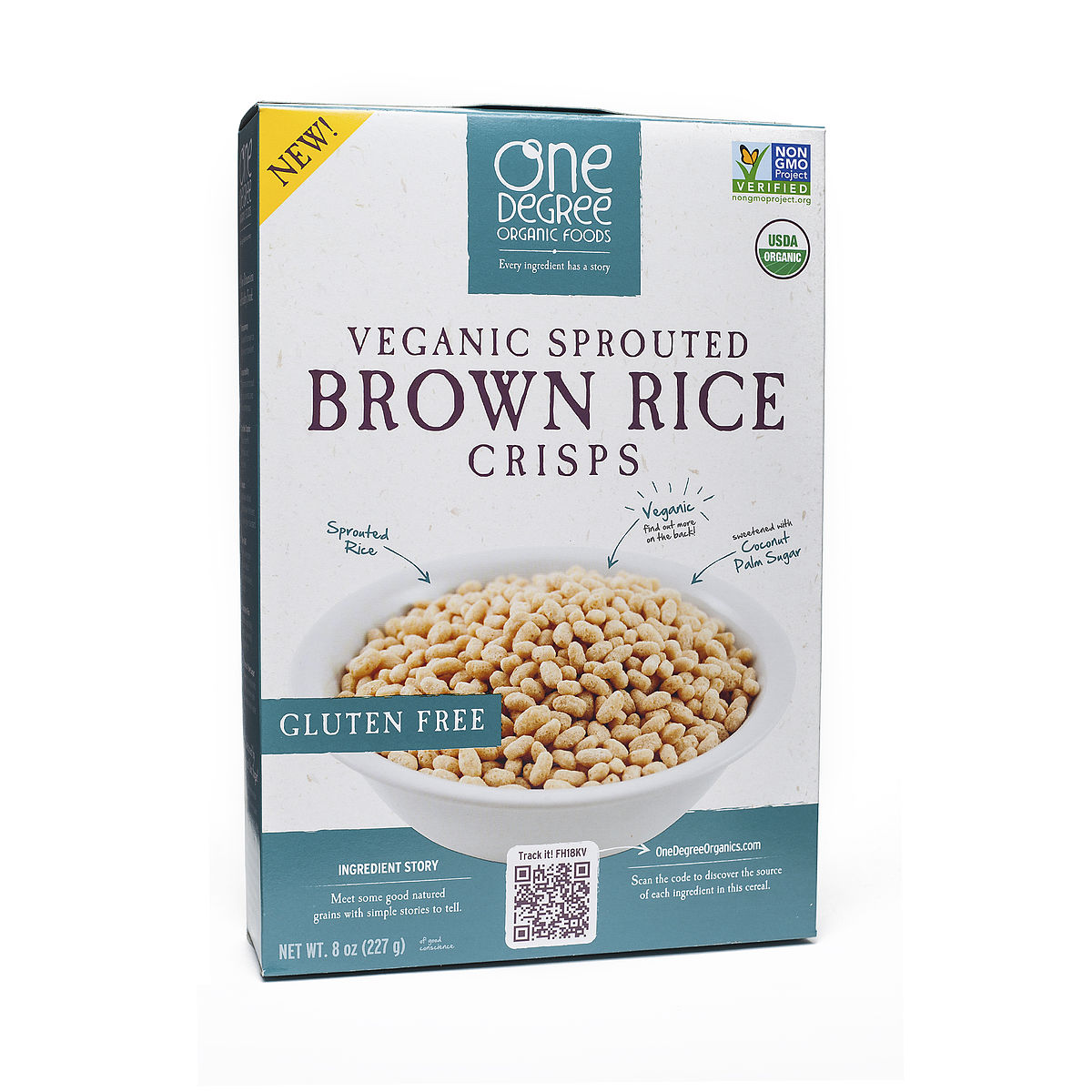 One Degree Organic Foods Sprouted Brown Rice Crisps Thrive Market