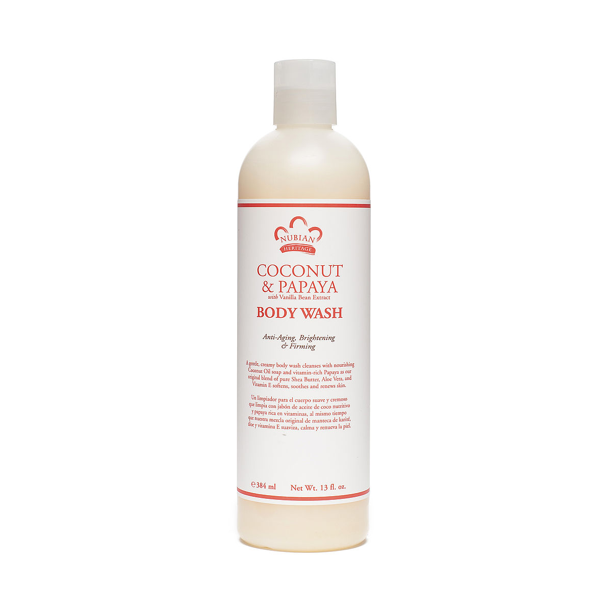 13 oz Coconut & Papaya Body Wash by Nubian Thrive Market
