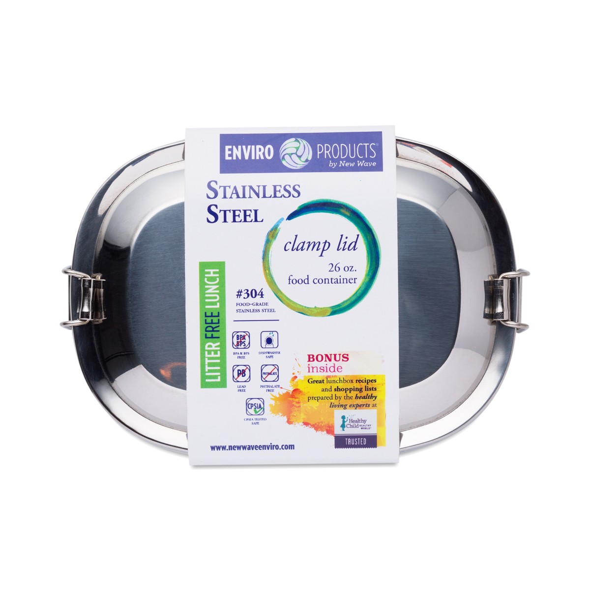 New Wave Enviro Clamp Lid Stainless Steel Food Container Thrive Market