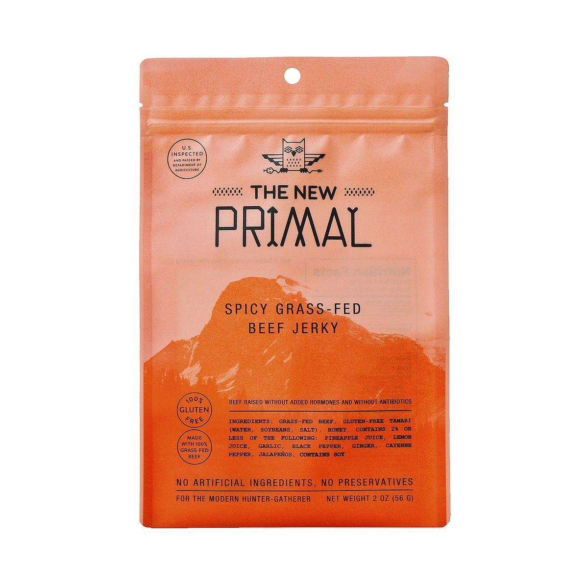 New Primal Spicy Grass Fed Beef Jerky Thrive Market