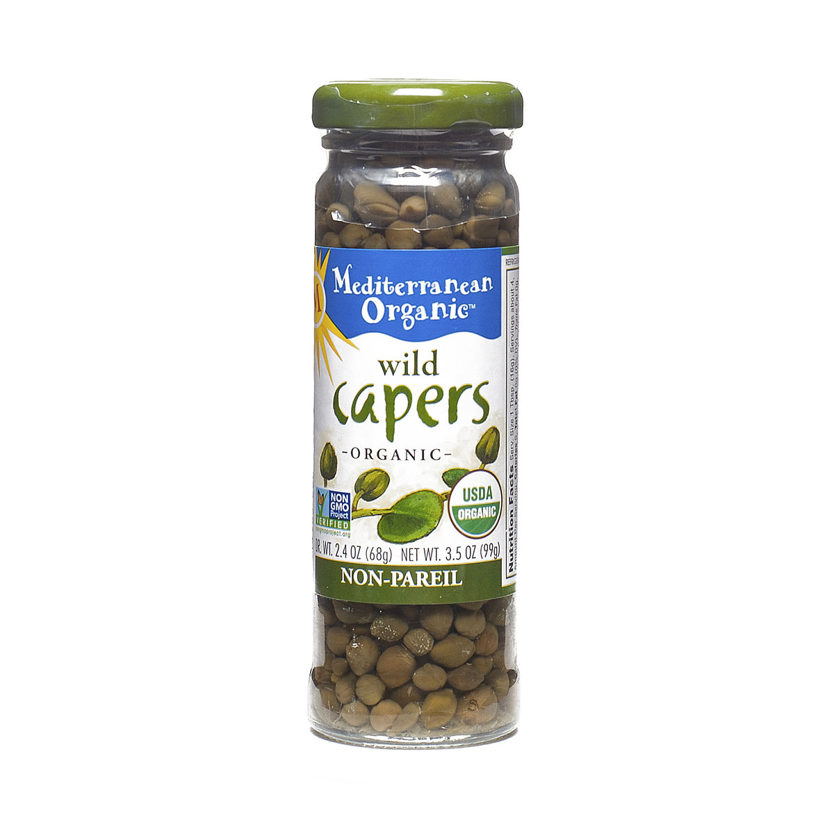 Mediterranean Organic Wild Capers NonPareil Thrive Market