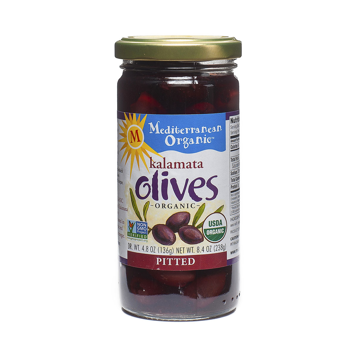Pitted Kalamata Olives by Mediterranean Organic Thrive Market