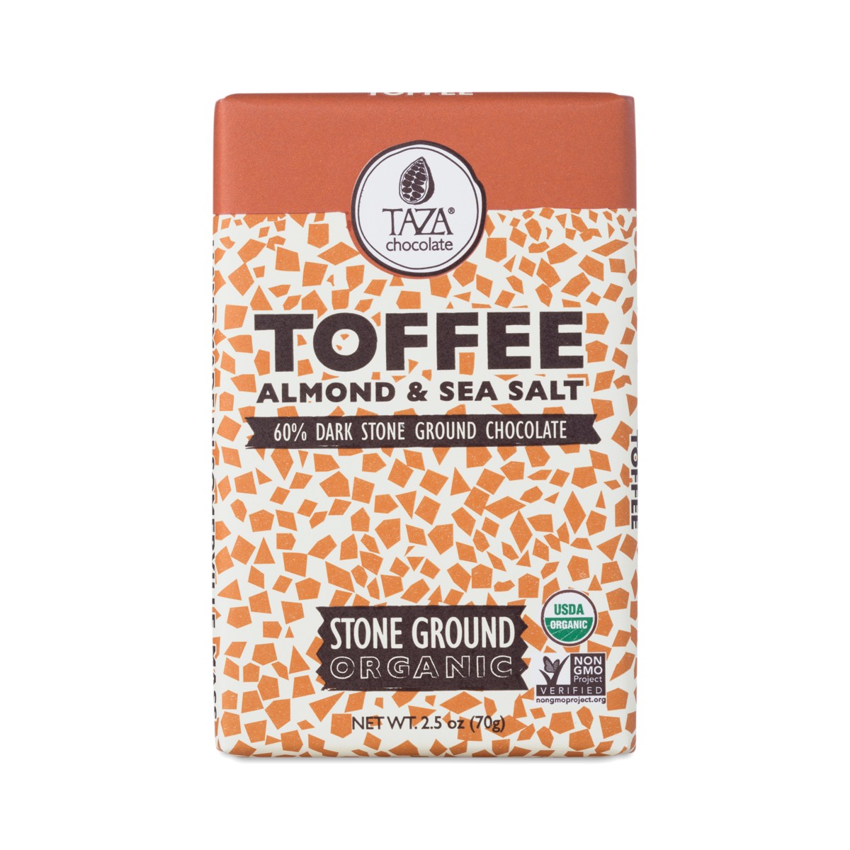 Organic Toffee Ground Chocolate Bar by Taza Thrive Market