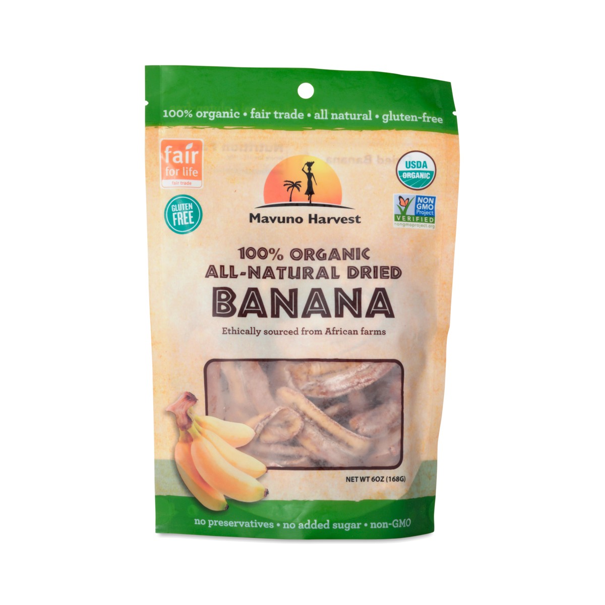 6 oz Organic Dried Banana by Mavuno Harvest Thrive Market