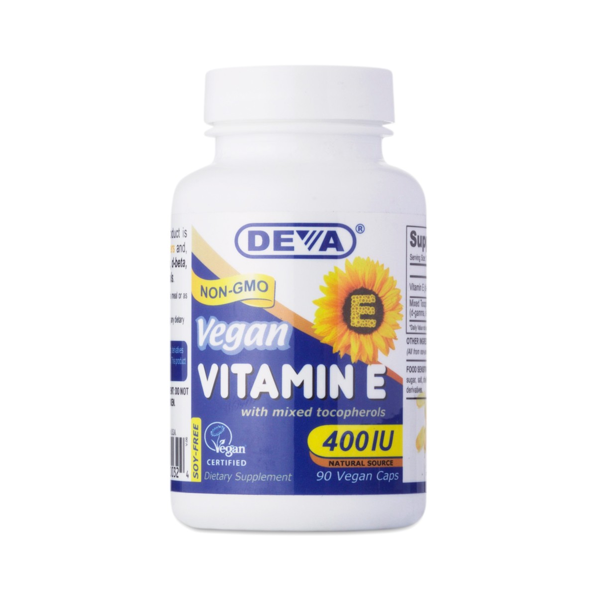 90 caps Vitamin E, Vegan by Deva Thrive Market