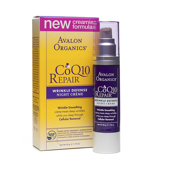 Avalon Organics CoQ10 Repair Wrinkle Defense Night Crème Thrive Market