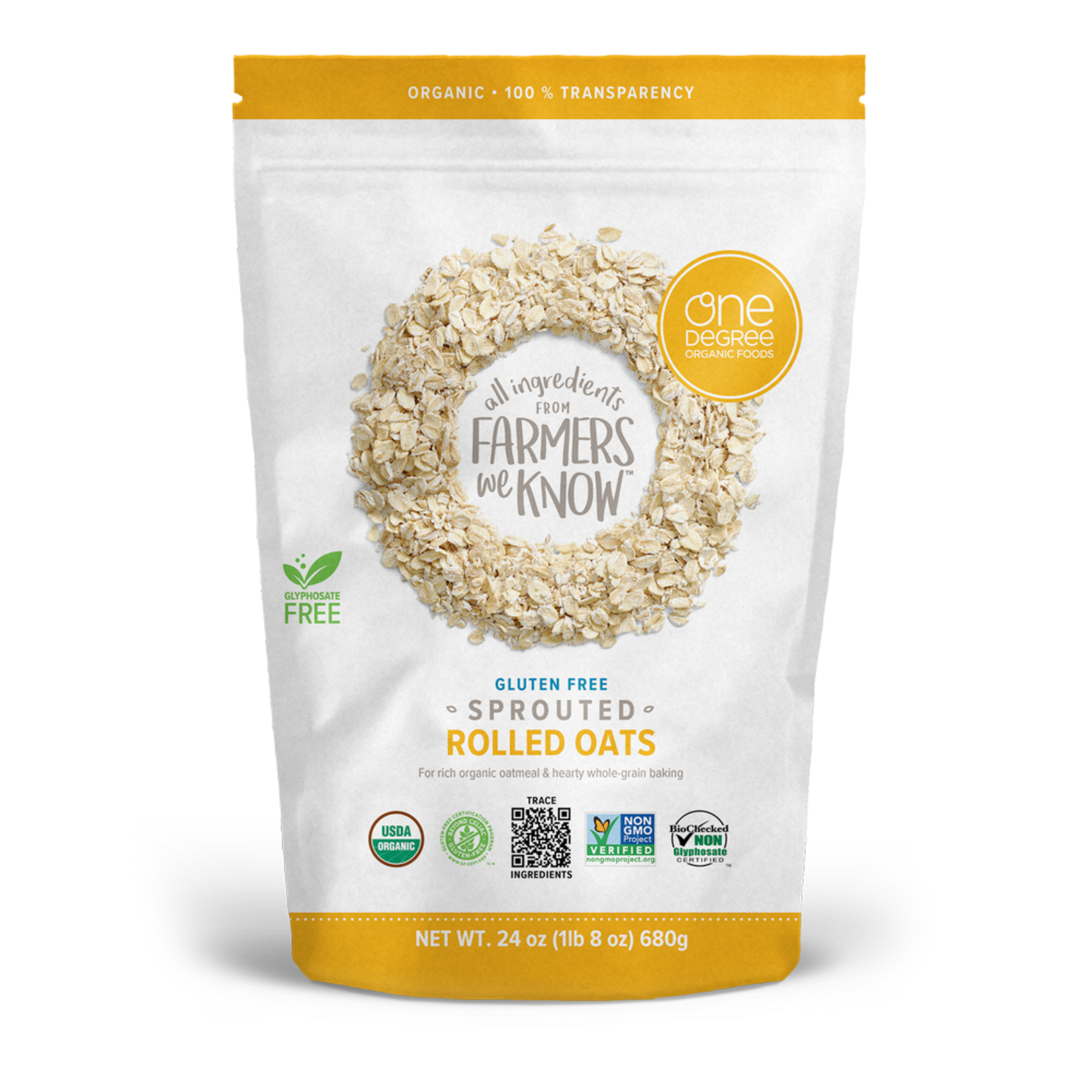 Gluten Free Sprouted Rolled Oats