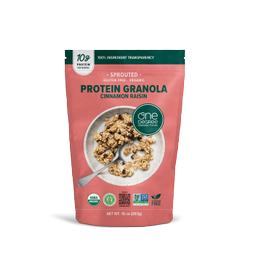 Sprouted Gluten Free Protein Granola, Cinnamon Raisin
