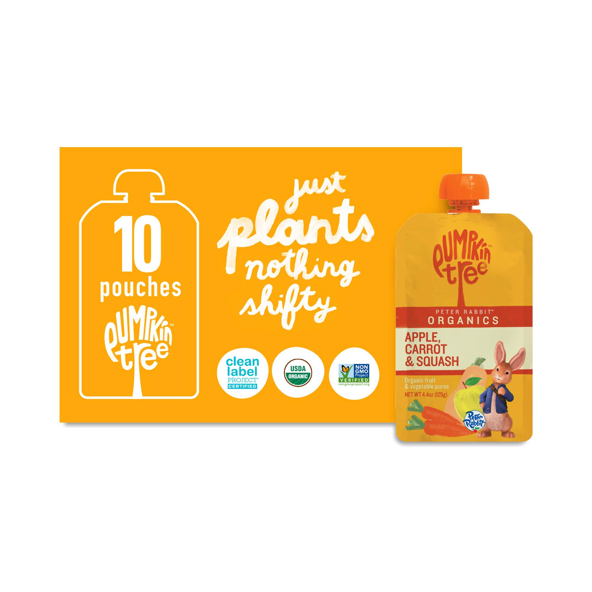 Apple, Carrot & Squash Pouches