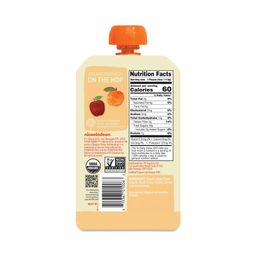 Organic Fruit Puree Pouches, Apple & Peach