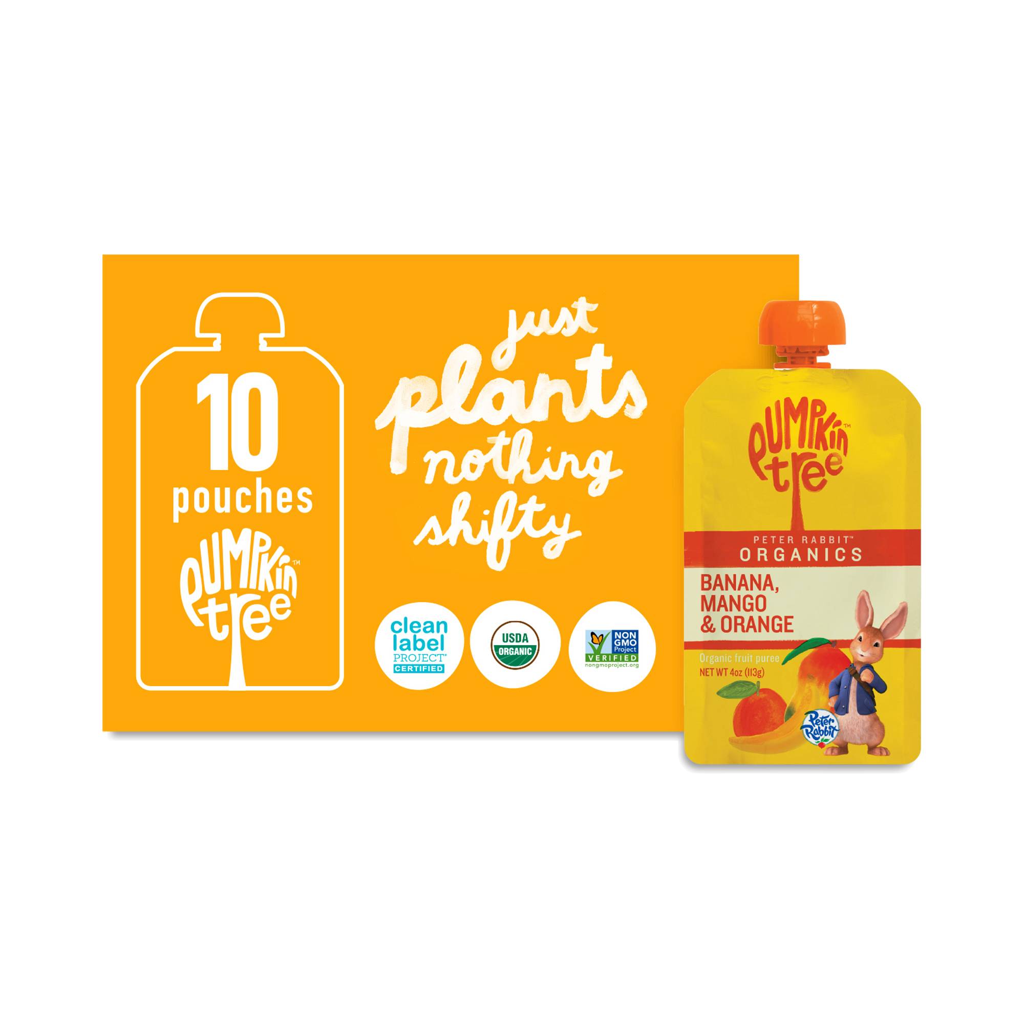 Banana, Mango & Orange Pouches