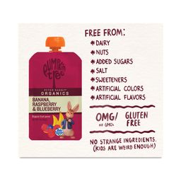 Banana, Raspberry & Blueberry Pouches