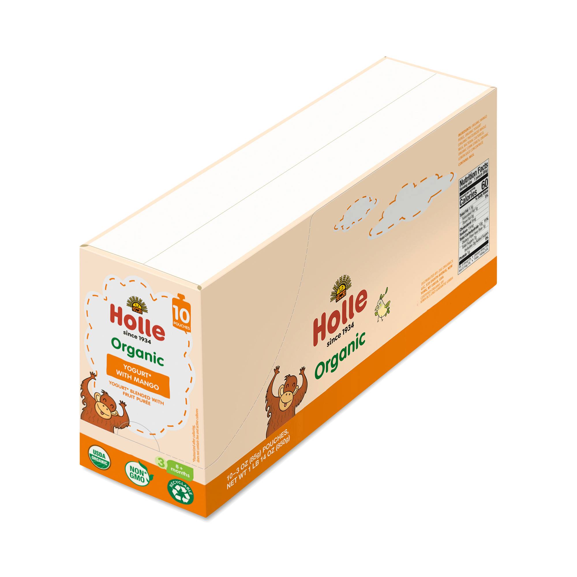 Yogurt Pouch Snacks, Mango