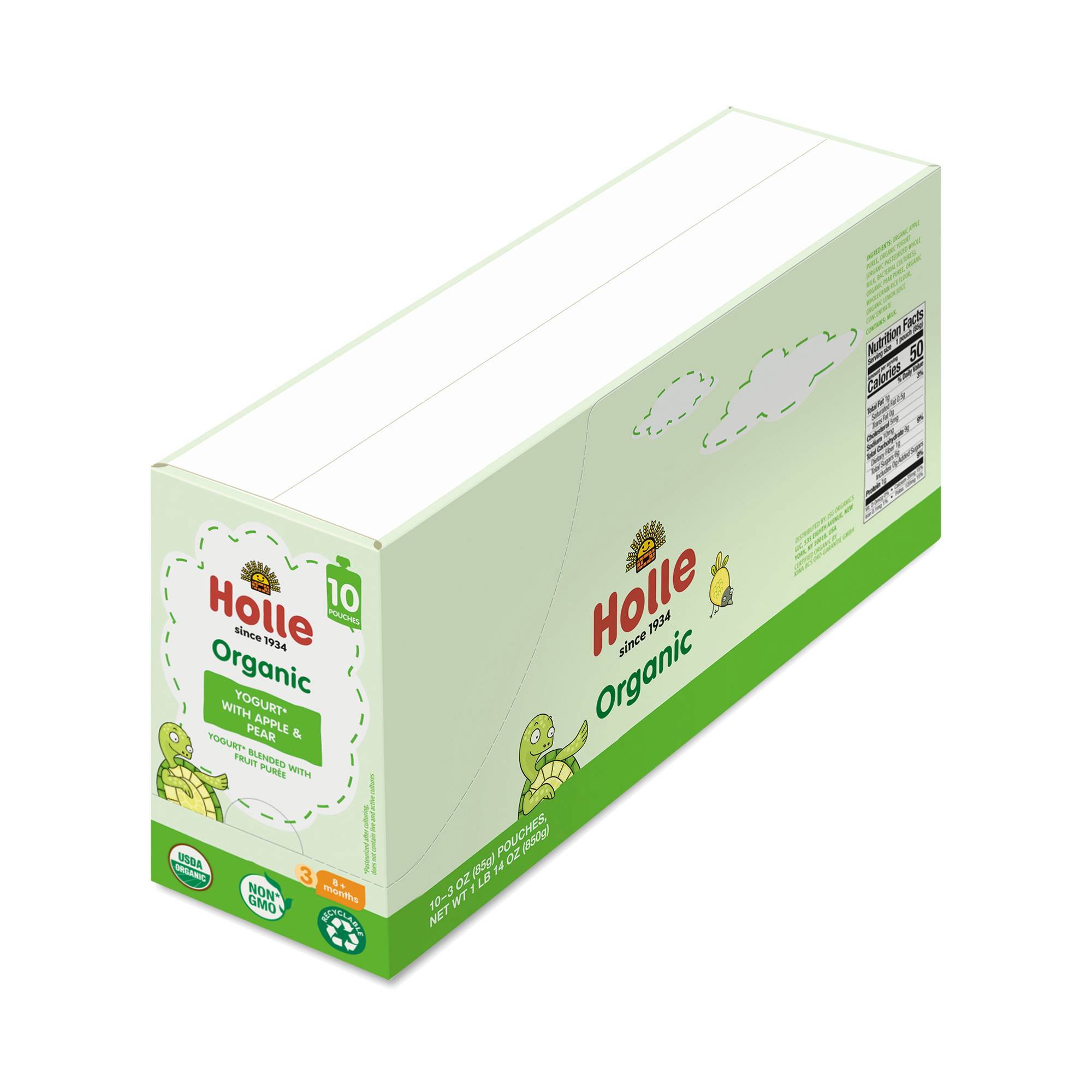 Yogurt Pouch Snacks, Apples & Pear