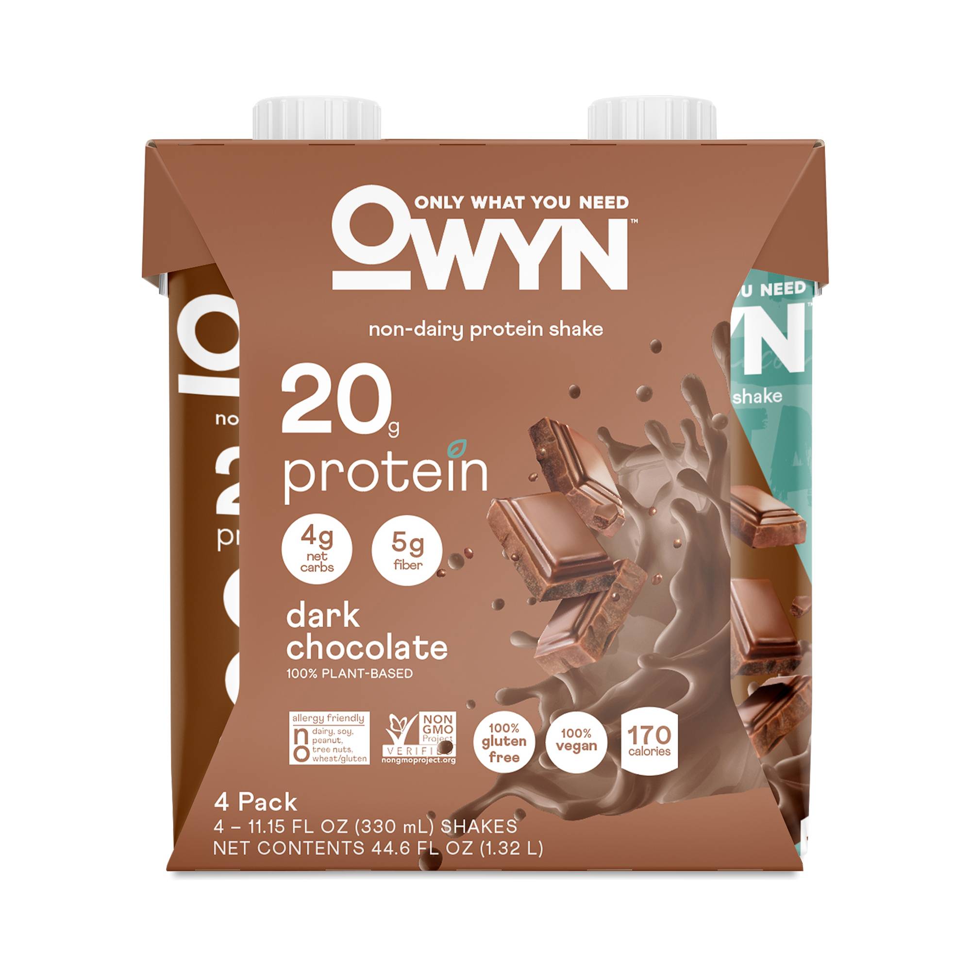 Plant-Based Protein Shake, Dark Chocolate