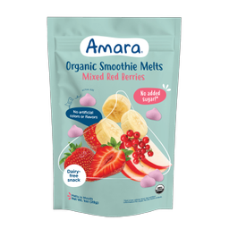 Organic Smoothie Melts, Mixed Red Berries