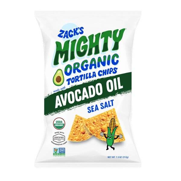 Organic Avocado Oil Tortilla Chips, Sea Salt