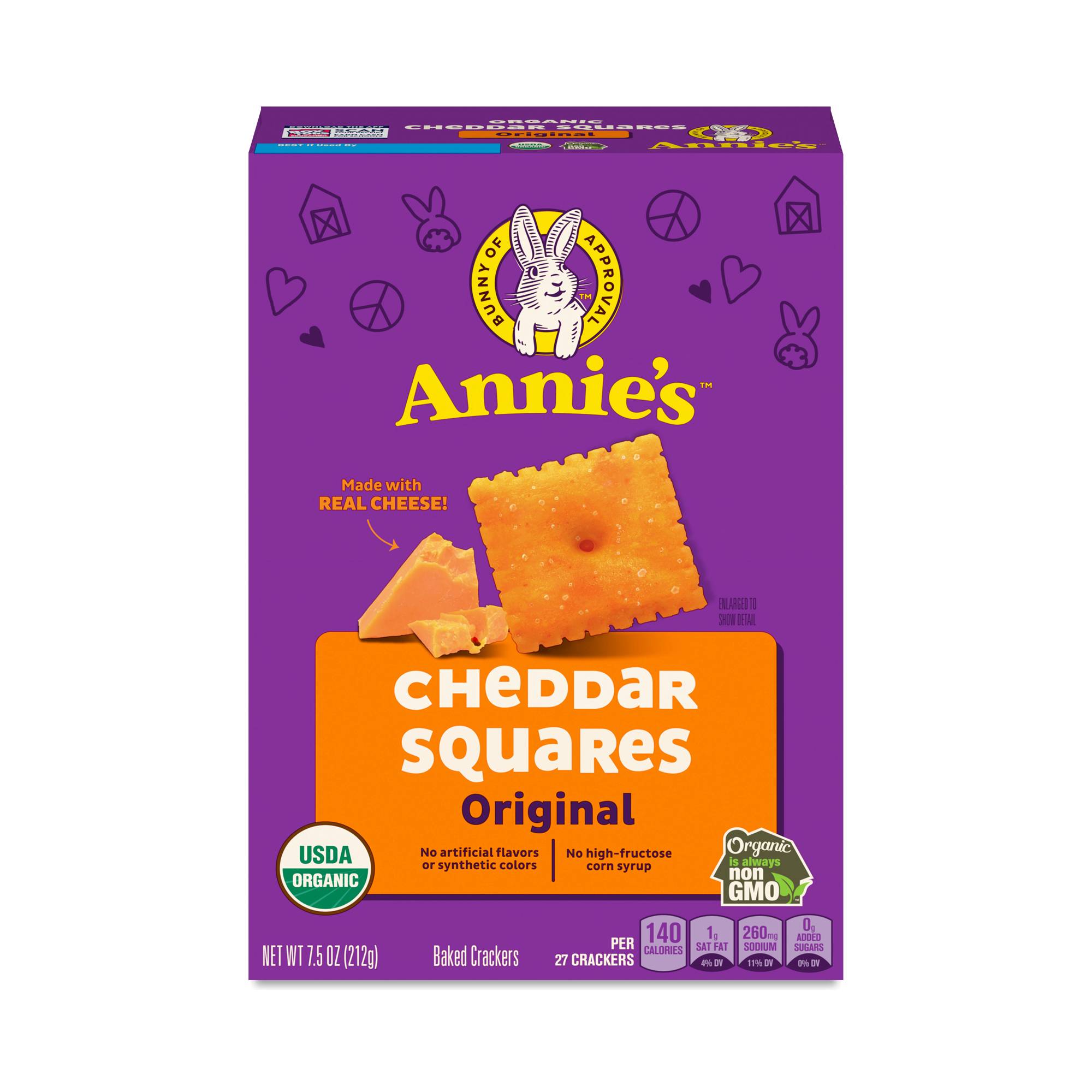 Organic Cheddar Squares, Original