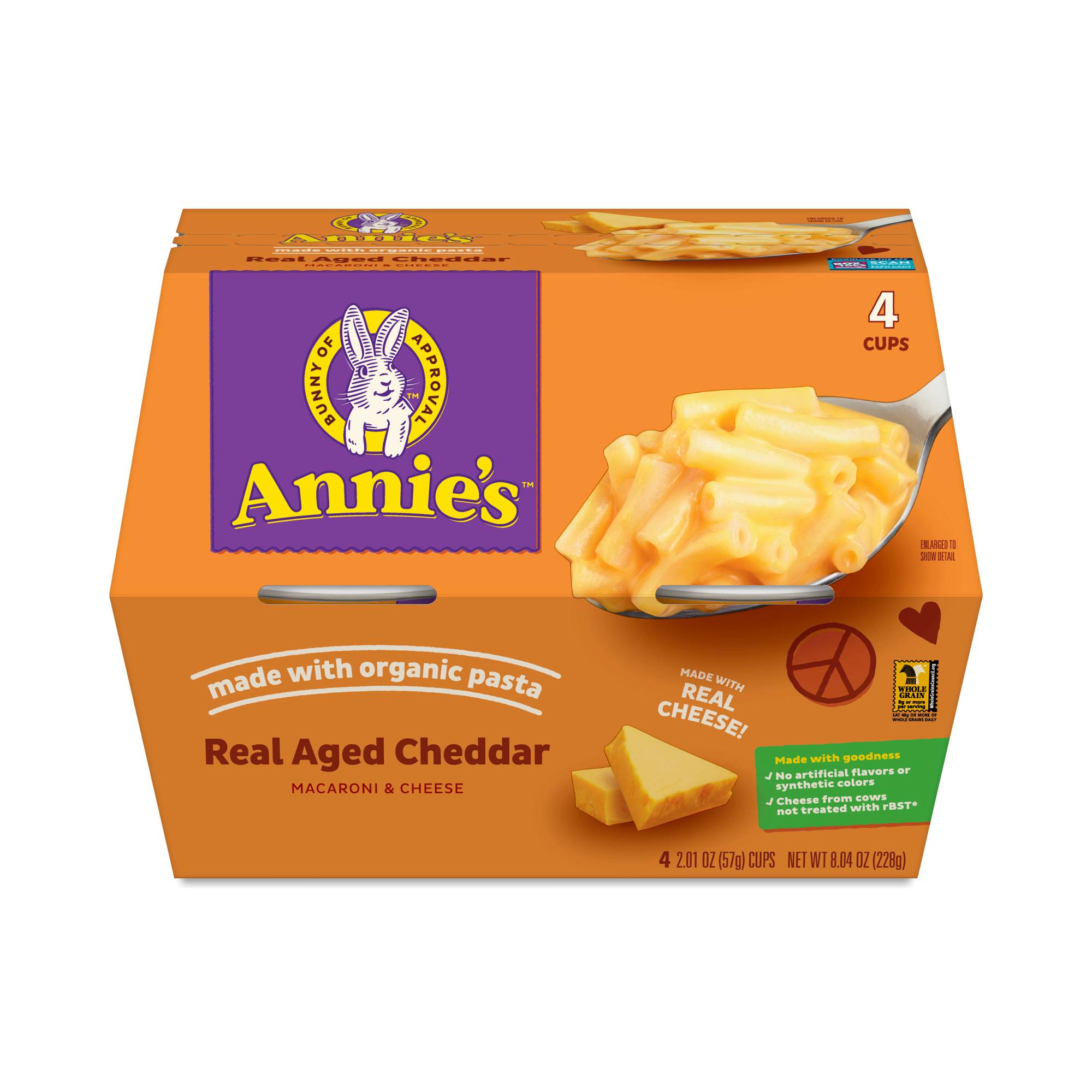 Microwaveable Mac & Cheese Cups, Real Aged Cheddar