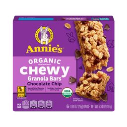 Organic Chewy Granola Bars, Chocolate Chip