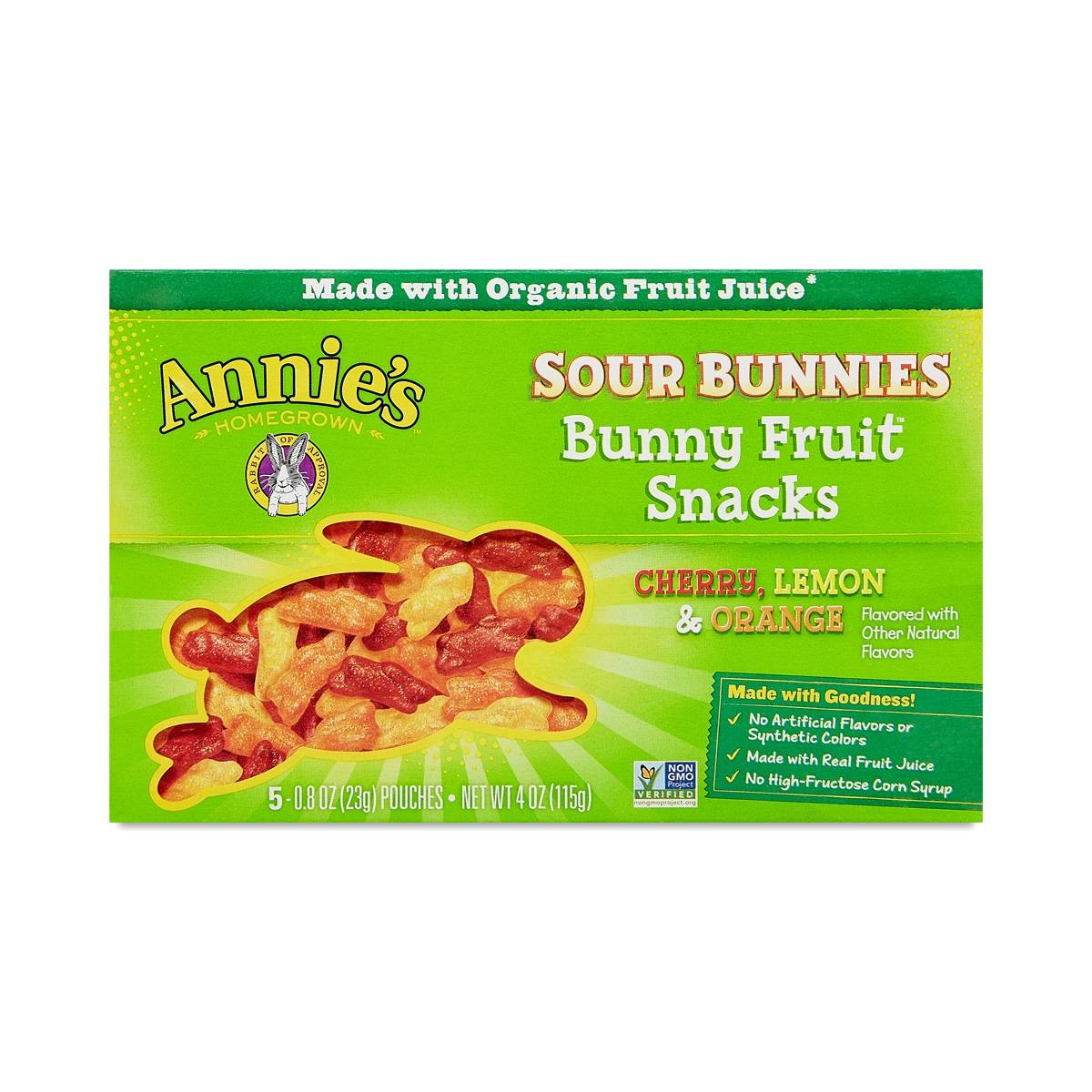 Annie's Sour Bunnies Fruit Snacks Thrive Market