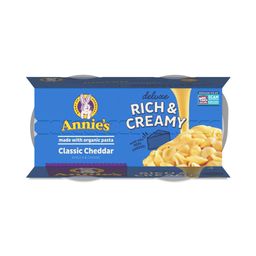 Microwavable Deluxe Rich & Creamy Mac & Cheese Shells, Classic Cheddar