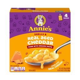 Mac & Cheese Shells Multipack, Real Aged Cheddar