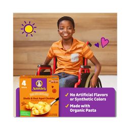 Mac & Cheese Shells Multipack, Real Aged Cheddar