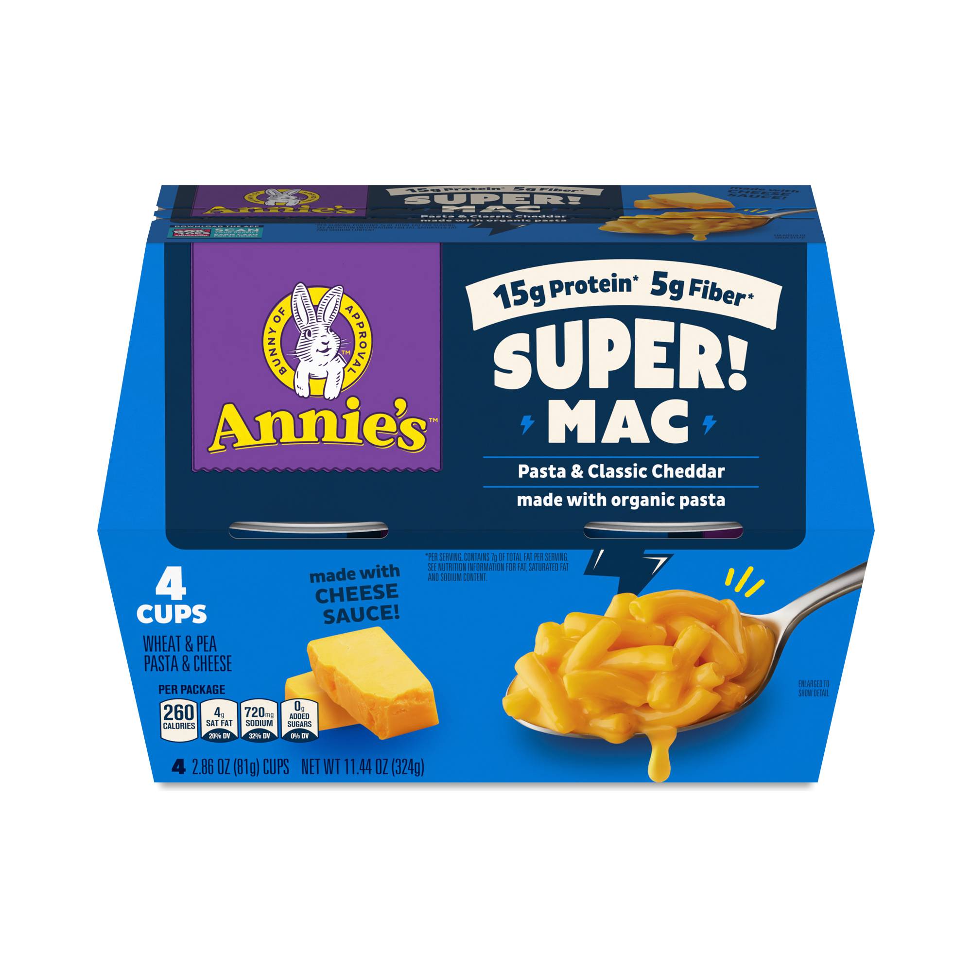 Microwavable Super! Mac & Cheese, Classic Cheddar