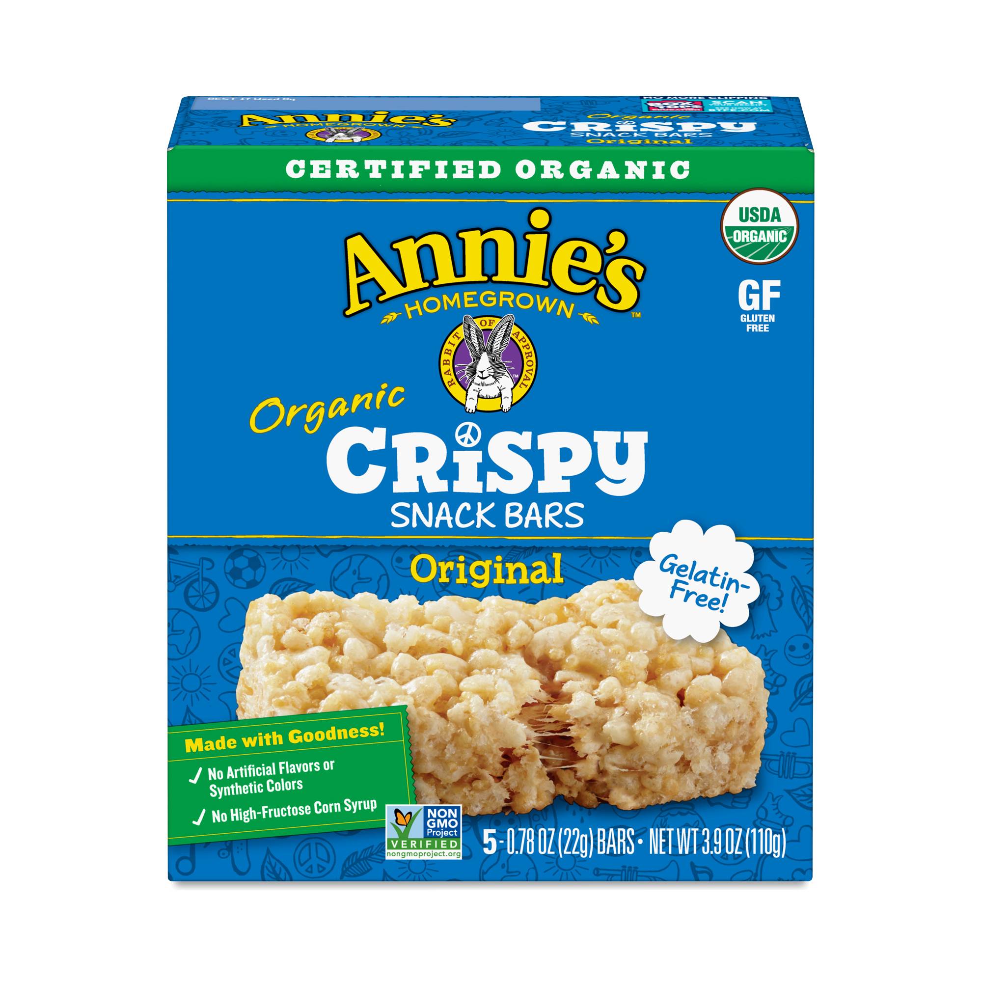 Organic Crispy Snack Bars, Original