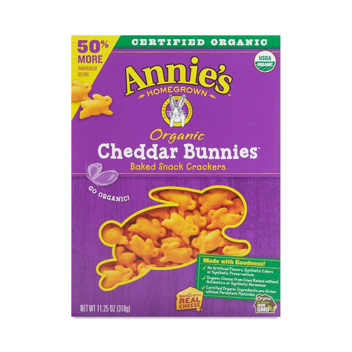 Annie's Organic Cheddar Bunnies Crackers Thrive Market