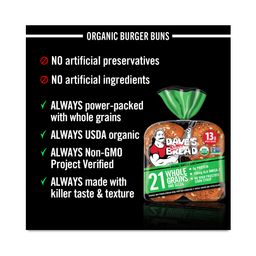 21 Whole Grains and Seeds Burger Buns