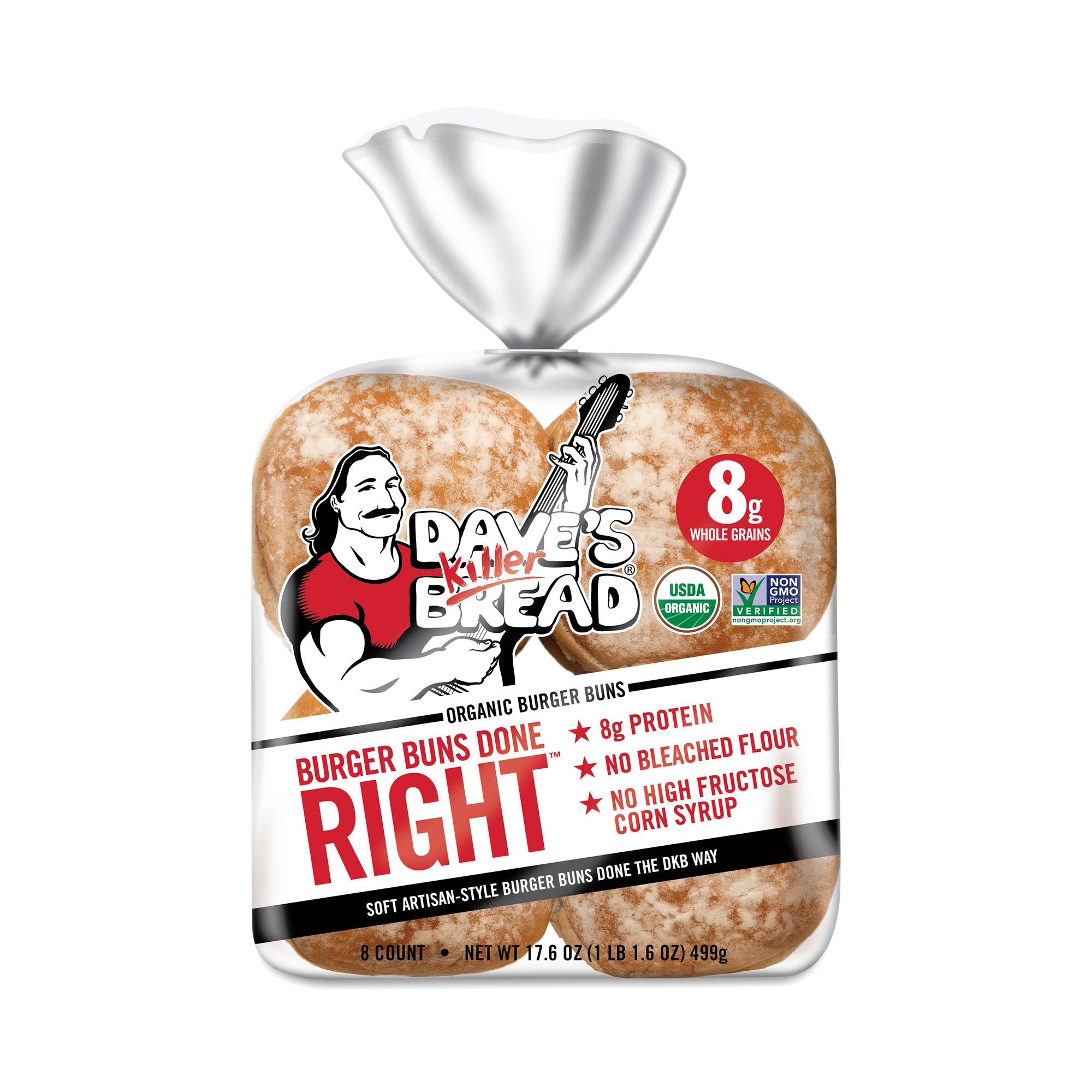 Organic White Burger Buns Done Right