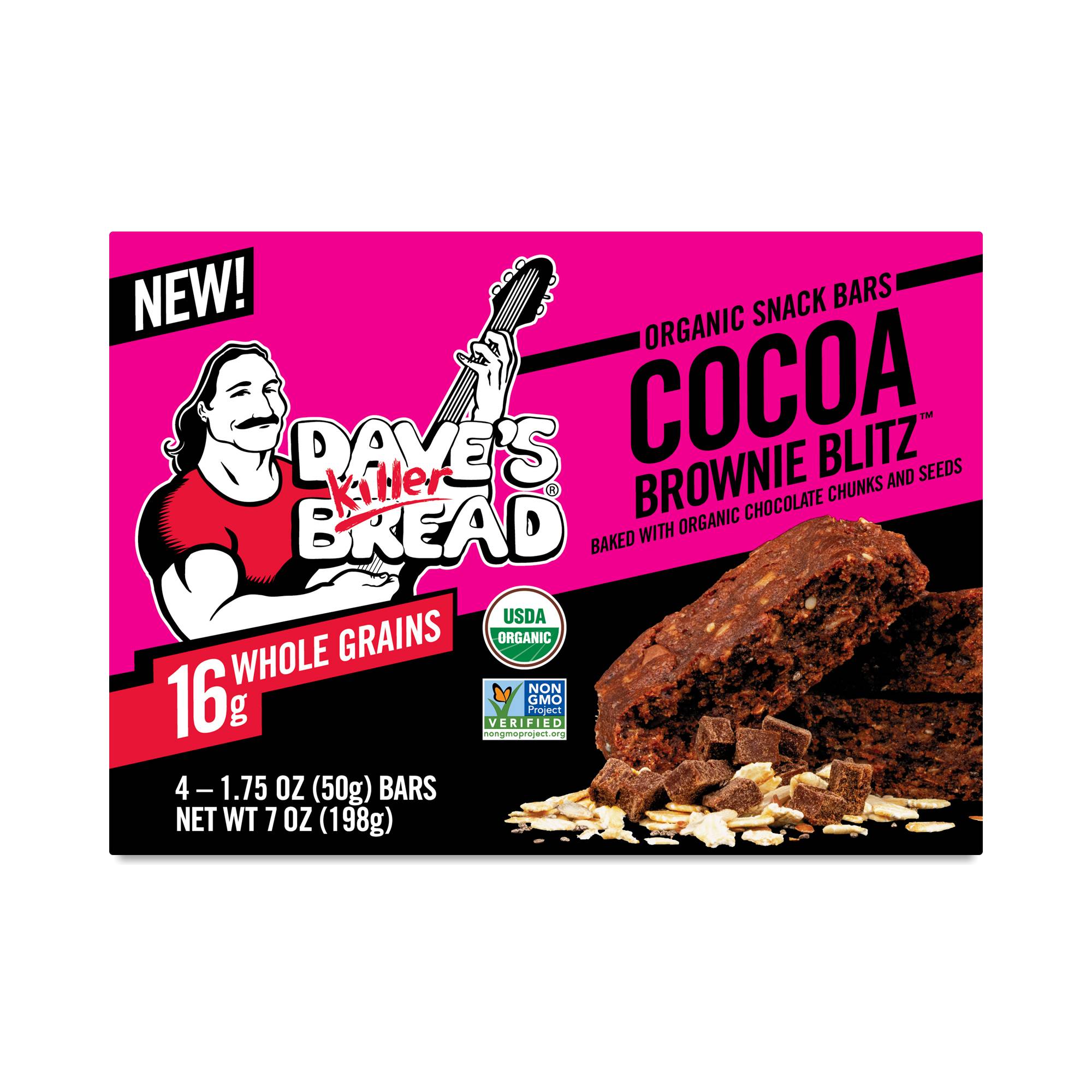 Organic Snack Bars, Cocoa Brownie Blitz