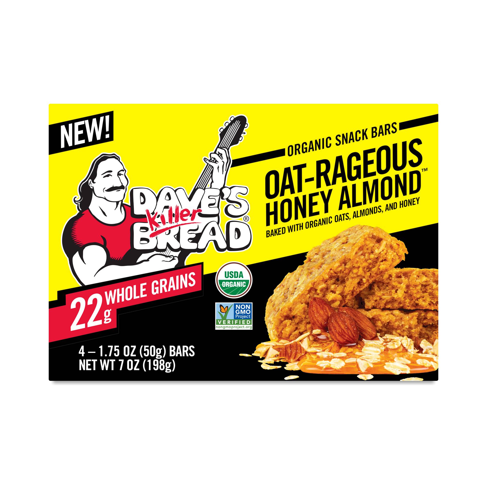 Organic Snack Bars, Oat-Rageous Honey Almond