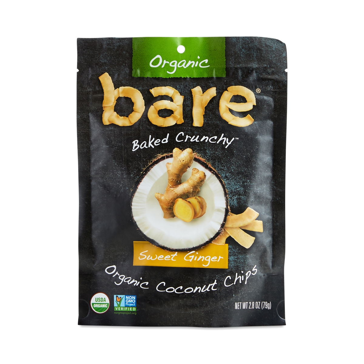 Bare Organic Baked Sweet Ginger Coconut Chips Thrive Market